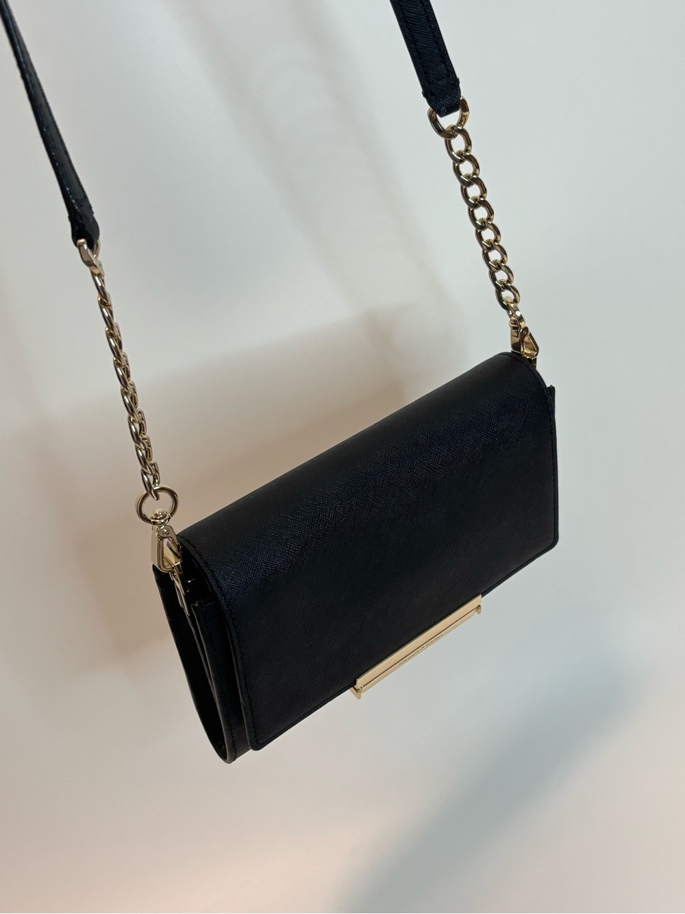 KATE SPADE ($258) Make It Mine Camila Black Saffiano Leather Crossbody Bag AUTH - Picture 8 of 16